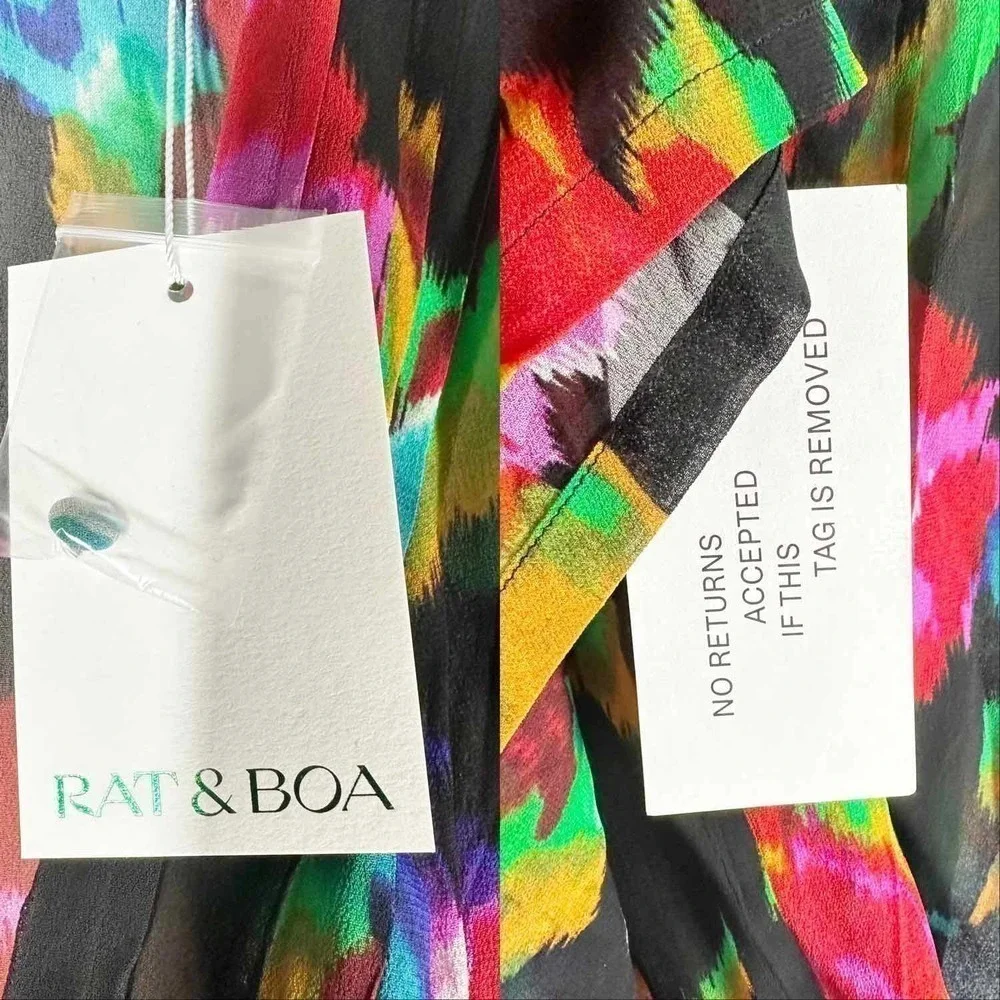 Rat & Boa Ferreira Floral Print Maxi Dress Size Small